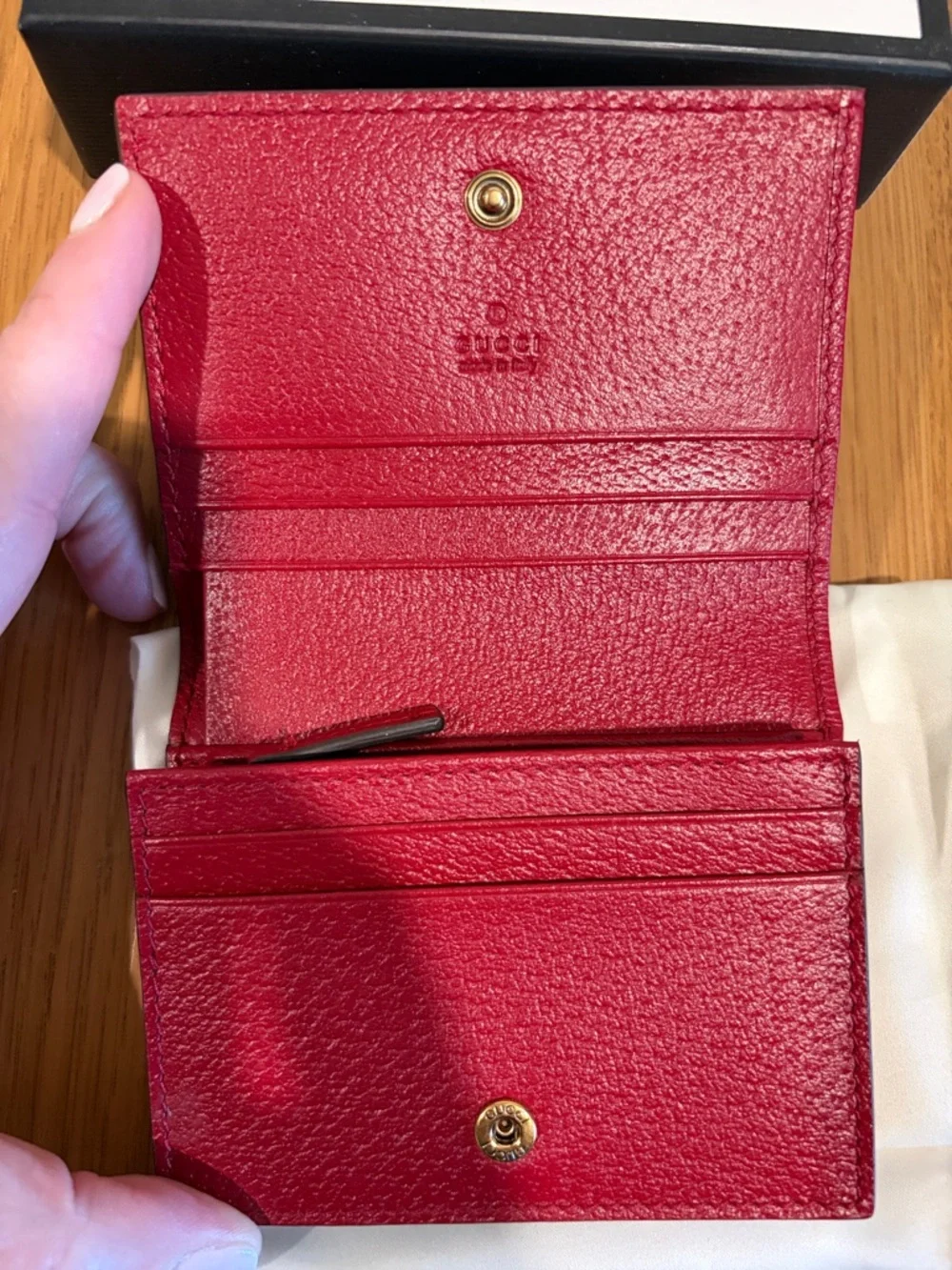 Gucci Queen Margaret Bee Supreme Canvas Wallet - Picture 7 of 11